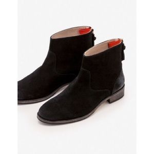 Suede ankle boots - black